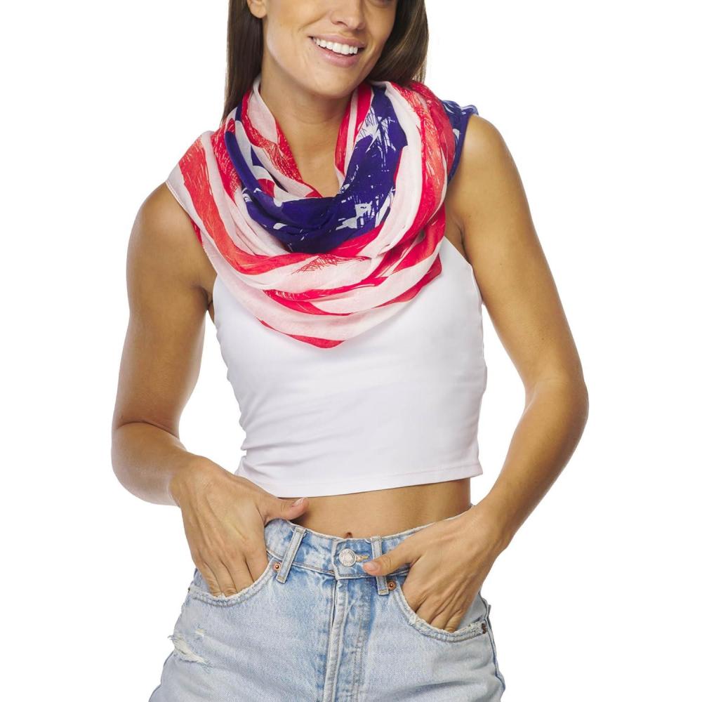 imageInfinity Scarf for Women Lightweight Fashion Scarves for Summer FallUsa Design Infinity Scarf Collection  Especial Edition 2