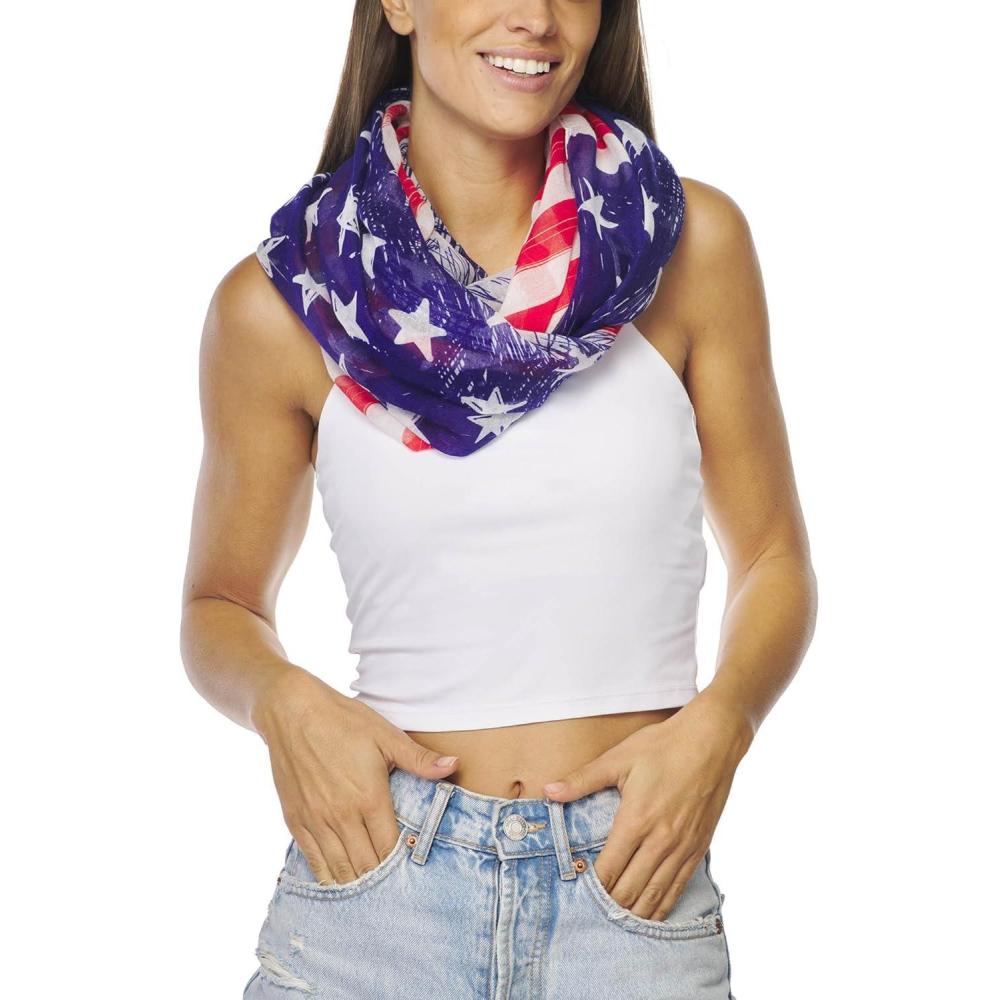 imageInfinity Scarf for Women Lightweight Fashion Scarves for Summer FallUsa Design Infinity Scarf Collection  Especial Edition 3