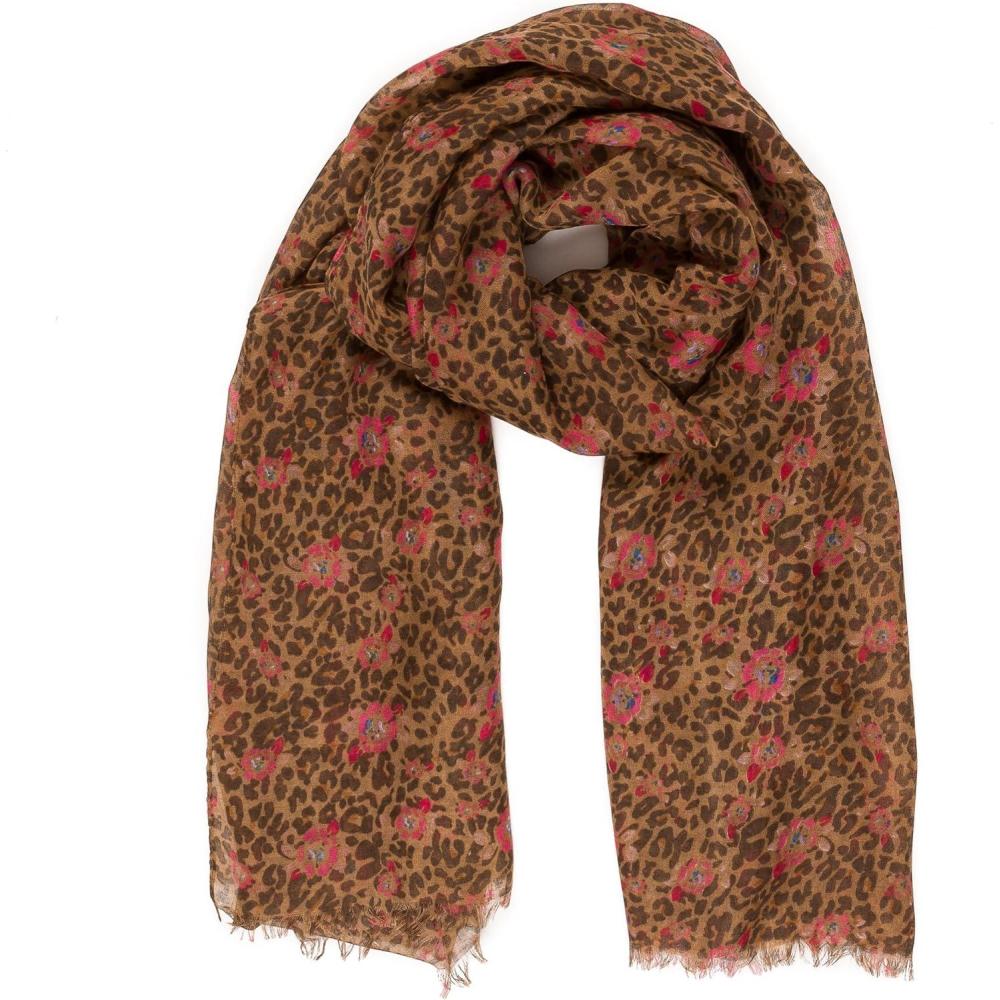 imageMELIFLUOS DESIGNED IN SPAIN Scarf for Women Lightweight Animal Butterfly Fashion Summer Fall Scarves Shawl WrapsMalaga Collections 14  Leopard Design