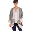 Clip Holder Buckle Clasp Pin for Poncho Cape Cardigan Wrap Shawl Accessories(Gray with Black Clamps)