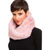 Fur Collar Scarf for Women Faux Fur Scarves Neck Shrug for Fall Winter Coat Dress(Ourense Collection 4 – Pink)