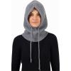 Hooded Scarf Beanie for Women Men Balaclava Scarves Hat for Fall Winter(Muxia Collection: Gray)
