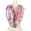 Infinity Scarf for Women Lightweight Fashion Scarves for Summer Fall(Ibiza Collection 2 -Red Paisley)