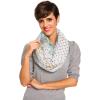 Infinity Scarf for Women Lightweight Fashion Scarves for Summer Fall(Ibiza Collection 9 – Aqua Geometric)