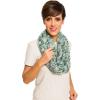 Infinity Scarf for Women Lightweight Fashion Scarves for Summer Fall(Ibiza Collections 14 -Aqua Flower)