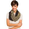 Infinity Scarf for Women Lightweight Fashion Scarves for Summer Fall(Ibiza Collections 15 -Leopard)