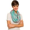 Infinity Scarf for Women Lightweight Fashion Scarves for Summer Fall(Ibiza Collections 17 – Teal Floral)
