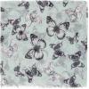 MELIFLUOS DESIGNED IN SPAIN Scarf for Women Lightweight Animal Butterfly Fashion Summer Fall Scarves Shawl Wraps(Malaga Collection 7 – Light Aqua With Butterfly Design)