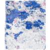 MELIFLUOS DESIGNED IN SPAIN Scarf for Women Lightweight Floral Flower Scarves for Summer Fall Shawl Wrap(Barcelona Collection 1 – Blue Floral)
