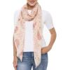 MELIFLUOS DESIGNED IN SPAIN Scarf for Women Lightweight Floral Flower Scarves for Summer Fall Shawl Wrap(Barcelona Collection 7 – Pink Floral)