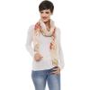 MELIFLUOS DESIGNED IN SPAIN Scarf for Women Lightweight Floral Flower Scarves for Summer Fall Shawl Wrap(Barcelona Collection 8 – Beige Elegant Floral)