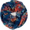 MELIFLUOS DESIGNED IN SPAIN Scarf for Women Lightweight Floral Flower Scarves for Summer Fall Shawl Wrap(Barcelona Collection 8 – Blue Elegant Floral)