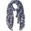 MELIFLUOS DESIGNED IN SPAIN Scarf for Women Lightweight Floral Flower Scarves for Summer Fall Shawl Wrap(Barcelona Collections 45 – Gray Floral Pattern)
