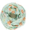 MELIFLUOS DESIGNED IN SPAIN Scarf for Women Lightweight Floral Flower for Summer Fall Scarves Shawl Wrap(Valencia Collection 8 – Green Flower)
