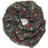MELIFLUOS DESIGNED IN SPAIN Scarf for Women Lightweight Floral Flower for Summer Fall Scarves Shawl Wrap(Valencia Collections 15 – Green With Red Flower)