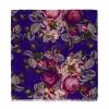 MELIFLUOS DESIGNED IN SPAIN Scarf for Women Lightweight Floral Flower for Summer Fall Scarves Shawl Wrap(Valencia Collections 16 – Purple Flower)