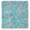 MELIFLUOS DESIGNED IN SPAIN Scarf for Women Lightweight Floral Flower for Summer Fall Scarves Shawl Wrap(Valencia Collections 18 Turquoise Floral)