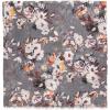 MELIFLUOS DESIGNED IN SPAIN Scarf for Women Lightweight Paisley Fashion for Summer Fall Scarves Shawl Wrap(Barcelona Collection 8 – Gray Elegant Floral)