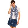 MELIFLUOS DESIGNED IN SPAIN Scarf for Women Lightweight Paisley Fashion for Summer Fall Scarves Shawl Wrap(Cordoba Collection 5 – Blue Geometric Pattern)