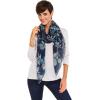 MELIFLUOS DESIGNED IN SPAIN Scarf for Women Lightweight Paisley Fashion for Summer Fall Scarves Shawl Wrap(Cordoba Collection 6 – Blue Floral)