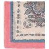 MELIFLUOS DESIGNED IN SPAIN Scarf for Women Lightweight Paisley Fashion for Summer Fall Scarves Shawl Wrap(Cordoba Collections 16 – Beige With Pink Border)