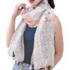 MELIFLUOS DESIGNED IN SPAIN Scarf for Women Lightweight Paisley Fashion for Summer Fall Scarves Shawl Wrap(Madrid Collections 52 – Beige Floral)