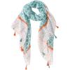 MELIFLUOS DESIGNED IN SPAIN Scarf for Women Lightweight Paisley Fashion for Summer Fall Scarves Shawl Wrap(Madrid Collections 53 – Green Geometric)