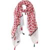 MELIFLUOS DESIGNED IN SPAIN Scarf for Women Lightweight Paisley Fashion for Summer Fall Scarves Shawl Wrap(Madrid Collections 53 – Red Geometric)