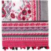 MELIFLUOS DESIGNED IN SPAIN Scarf for Women Lightweight Paisley Fashion for Summer Fall Scarves Shawl Wrap(Sevilla Collection 3 – White and Red)