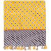 MELIFLUOS DESIGNED IN SPAIN Scarf for Women Lightweight Paisley Fashion for Summer Fall Scarves Shawl Wrap(Sevilla Collections 35 – Yellow Geometric Flower Design)