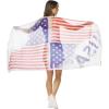 MELIFLUOS DESIGNED IN SPAIN USA American Flag Scarf for Women and Men Unisex Lightweight Long Soft Scarves for Summer Fall(Usa Design Collection – Especial Edition 1)
