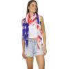 MELIFLUOS DESIGNED IN SPAIN USA American Flag Scarf for Women and Men Unisex Lightweight Long Soft Scarves for Summer Fall(Usa Design Collection – Especial Edition 2)