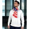 MELIFLUOS DESIGNED IN SPAIN USA American Flag Scarf for Women and Men Unisex Lightweight Long Soft Scarves for Summer Fall(Usa Design Collection – Especial Edition 3)