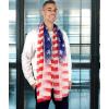 MELIFLUOS DESIGNED IN SPAIN USA American Flag Scarf for Women and Men Unisex Lightweight Long Soft Scarves for Summer Fall(Usa Design Collection – Especial Edition 3)