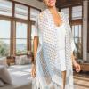 MELIFLUOS DESIGNED IN SPAIN Women’s Beach Cover Up Swimsuit Kimono Pareo Sarong Beach Wear Dress for Summer(Bc-f010-6)