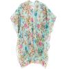 MELIFLUOS DESIGNED IN SPAIN Women’s Beach Cover Up Swimsuit Kimono Pareo Sarong Beach Wear Dress for Summer(Marbella Collection 1 – Aqua Floral Design)