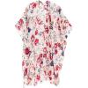 MELIFLUOS DESIGNED IN SPAIN Women’s Beach Cover Up Swimsuit Kimono Pareo Sarong Beach Wear Dress for Summer(Marbella Collection 1 – Beige Floral Design)