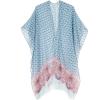 MELIFLUOS DESIGNED IN SPAIN Women’s Beach Cover Up Swimsuit Kimono Pareo Sarong Beach Wear Dress for Summer(Marbella Collection 1 – Blue Chintz Design)