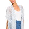 MELIFLUOS DESIGNED IN SPAIN Women’s Beach Cover Up Swimsuit Kimono Pareo Sarong Beach Wear Dress for Summer(Marbella Collection 1 – Light Blue Geometric Design)