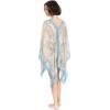 MELIFLUOS DESIGNED IN SPAIN Women’s Beach Cover Up Swimsuit Kimono Pareo Sarong Beach Wear Dress for Summer(Marbella Collection 2 – Blue and Beige)