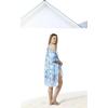 MELIFLUOS DESIGNED IN SPAIN Women’s Beach Cover Up Swimsuit Kimono Pareo Sarong Beach Wear Dress for Summer(Marbella Collection 7 – Pattern Design Blue)