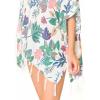 MELIFLUOS DESIGNED IN SPAIN Women’s Beach Cover Up Swimsuit Kimono Pareo Sarong Beach Wear Dress for Summer(Marbella Collections 23 – White Flower)