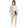 MELIFLUOS DESIGNED IN SPAIN Women’s Beach Cover Up Swimsuit Kimono Pareo Sarong Beach Wear Dress for Summer(Marbella Collections 23 – White Flower)