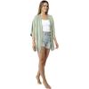 MELIFLUOS DESIGNED IN SPAIN Women’s Beach Cover Up Swimsuit Kimono Pareo Sarong Beach Wear Dress for Summer(Retiro Collection 1 – Solid Color Green)