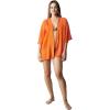 MELIFLUOS DESIGNED IN SPAIN Women’s Beach Cover Up Swimsuit Kimono Pareo Sarong Beach Wear Dress for Summer(Retiro Collection 1 – Solid Color Orange)
