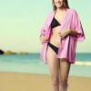 MELIFLUOS DESIGNED IN SPAIN Women’s Beach Cover Up Swimsuit Kimono Pareo Sarong Beach Wear Dress for Summer(Retiro Collection 1 – Solid Color Pink)