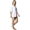 MELIFLUOS DESIGNED IN SPAIN Women’s Beach Cover Up Swimsuit Kimono Pareo Sarong Beach Wear Dress for Summer(Retiro Collection 1 – Solid Color White)
