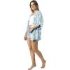 MELIFLUOS DESIGNED IN SPAIN Women’s Beach Cover Up Swimsuit Kimono Pareo Sarong Beach Wear Dress for Summer(Retiro Collection 7 – White Blue Flower)
