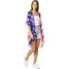 MELIFLUOS DESIGNED IN SPAIN Women’s Beach Cover Up Swimsuit Kimono Pareo Sarong Beach Wear Dress for Summer(Usa Design Cover Up Collection – Especial Edition 7)