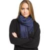 MELIFLUOS DESIGNED IN SPAIN Women’s Fashion Scarves Long Shawl Cardigan Wrap Large Warm Long Scarves(Classic Solid Color Collection – Navy)
